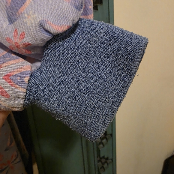 Floral Patterned Button-Up Lab Jacket - Picture 3 of 4